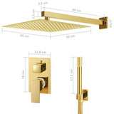Shower System Stainless Steel 201 Gold 147719