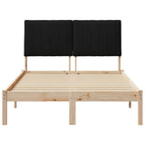 Bed Frame with Headboard Brown 120 x 190 cm Solid Pine Wood 878906