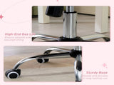 Velvet-Feel Work Chair, with Diamante Back - Pink T3398P342260