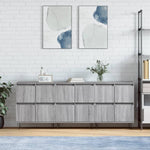 Sideboards 3 pcs Grey Sonoma Engineered Wood 3190203