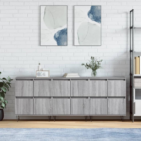 Sideboards 3 pcs Grey Sonoma Engineered Wood 3190203