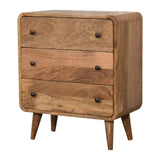 Mini Curved Oak-ish Chest IN3341