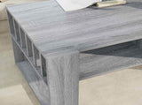 Coffee Table Grey Sonoma 92 x 49.5 x 45 cm Engineered Wood 8000113