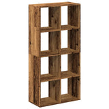 Room Divider Bookcase Old Wood 69.5x29x137.5 cm Engineered Wood 858028