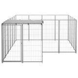 Dog Kennel Silver 6.05 m Steel 3082208