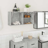 Bathroom Wall Cabinet Concrete Grey 80x25x40 cm Engineered Wood 860088