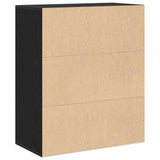 Book Cabinet Black 60x30x71.5 cm Engineered Wood 860311
