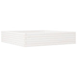Garden Planter White 110x110x23 cm Solid Wood Pine 847214
