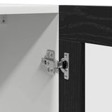 Hanging Cabinet Black Oak 60 x 31 x 60 cm Engineered Wood 863152