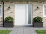 Garden Planter with LED 2 pcs Black 40 x 60 x 40 cm Steel 8008141