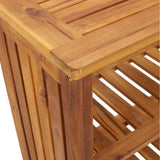 Garden Cabinet Natural 75 x 35 x 70cm Solid Acacia Wood 42001362