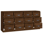 Sideboards 2 pcs Brown Oak Engineered Wood 3185286