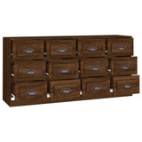 Sideboards 2 pcs Brown Oak Engineered Wood 3185286