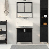 Bathroom Furniture Set with Storage 2 pcs Black 60 x 30 x 60 cm 3334321