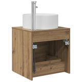 Wall-Mounted Sink Vanity Artisan Oak 49.5 x 44.5 x 65.5 cm 890325