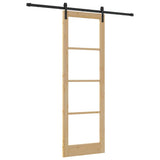 Sliding Door ORKDAL Natural and Black 78 x 232 cm 3331855