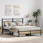 Bed Frame without Mattress Sonoma Oak 140x200 cm Engineered Wood 4106945
