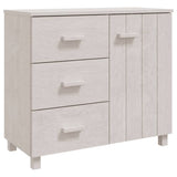 Sideboard HAMAR White 90x40x80 cm Solid Pinewood 340429