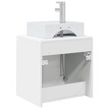 Wall-Mounted Sink Vanity High Gloss White 49.5 x 41 x 62.5 cm 890416