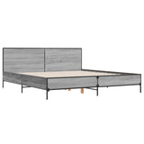 Bed Frame without Mattress Grey Sonoma 180x200 cm Super King 3280015
