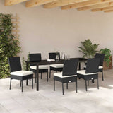 Garden Dining Set 7 pcs Cream Powder-Coated Steel 3379224