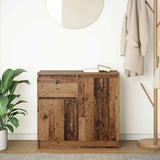 Sideboard with Drawer Old Wood 71x35x65 cm Engineered Wood 861605