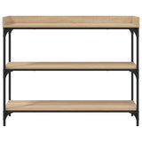 Console Table with Shelves Sonoma Oak 100x30x80 cm 837808