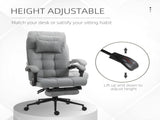 Office Chair with Footrest Ergonomic Office Chair with Armrests Lumber Support and Headrest Light T3398P328212