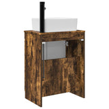 Bathroom Vanity with Sink Smoked Oak 54 x 35 x 83 cm 890163