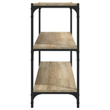 Book Cabinet Sonoma Oak 80x33x70.5 cm Engineered Wood and Steel 819338