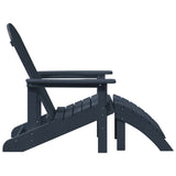 Garden Chair 2 pcs Navy Polyethylene 3335843