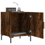 ZNTS Bedside Cabinets 2 pcs Smoked Oak 40x40x50 cm Engineered Wood 827575
