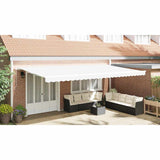 Awning Replacement Fabric White 6 x 3.5 m Polyester 42000581