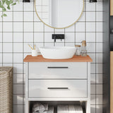 Bathroom Countertop 80x40x2.5 cm Solid Wood Beech 356001