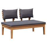 Garden Sofa Set 4 pcs Brown and Grey 3356865