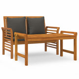 Garden Lounge Set Dark Grey Solid Acacia Wood, Polyester Foam 312142