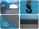 Family Tent with Rainfly Water-Resistant 14-Person Blue 42042223