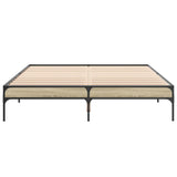 Bed Frame without Mattress Sonoma Oak 150x200 cm King Size 845012