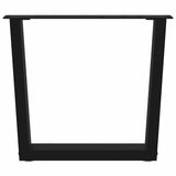Coffee Table Legs V-Shape 2 pcs Black 60x cm Steel 4012632