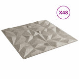 Wall Panels 48 pcs Amethyst Beton 50 x 50 cm XPS Foam 42046061