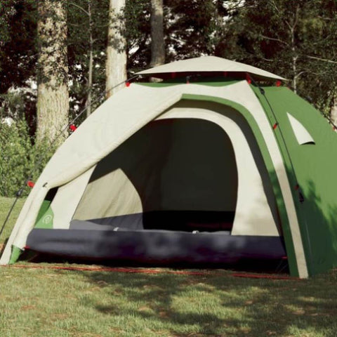 ZNTS Camping Tent Dome 4-Person Green Quick Release 4004242