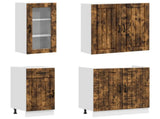 Kitchen Unit LUCCA 8 pcs Smoked Oak Engineered Wood 3438396