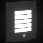 ZNTS Outdoor Wall Lights with Sensor 2 pcs Black Stainless Steel IP44 4005974