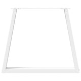 Dining Table Legs V-Shape 3 pcs White 80x cm Steel 4012589