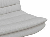 Swivel Chair Cloud Grey 63 x 75 x 76 cm Fabric 42007358
