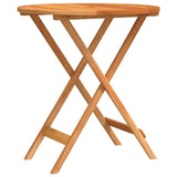 Garden Table Natural Wood Solid eucalyptus wood Small Foldable 312455