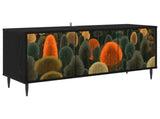 TV Cabinet ZAANDAM 102 x 33 x 51 cm Black Oak Engineered Wood 8007100
