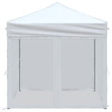 Folding Party Tent with Sidewalls White 2x2 m 93510