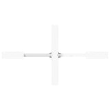 Dining Table Leg Spider Shape White 120x68x cm Steel 4013113
