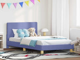 Children's Bed Frame with Headboard Jeans Blue 80 x 160 cm 42010988